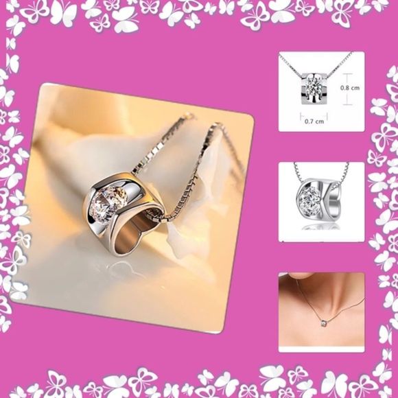 Jewelry - 👀💕 925 sterling silver plated💕pendant